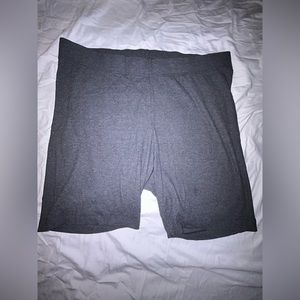 Ribbed charcoal Bike shorts